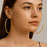 6486 Silver 6 cm CIRCLES gold plated