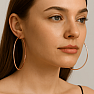 6487 Silver 6 cm CIRCLES gold plated rose gold