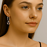 6546 Silver hoop earrings ROSÉ