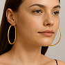 0728 Silver 5 cm CIRCLES gold plated