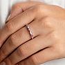 9560 Silver ring with zircons PINK ETERNITY