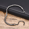 Mens bracelet Serpente Brillante stainless steel shiny