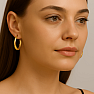 9797 Silver 14 mm CIRCLES gold plated
