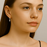 3443 Silver hoop earrings 13 mm PEARL