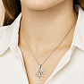 21867 Silver pendant with zircons TREE OF LIFE