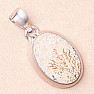 Psilomelan dendritic pendant silver Ag 925 P1011
