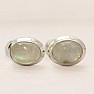 Rainbow moonstone earrings, silver Ag 925 E1021