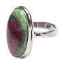 Ruby in zoisite ring silver Ag 925 R1023