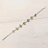 Ethiopian opal raw bracelet silver Ag 925 B105