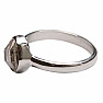 Herkimer diamond ring silver Ag 925 R11