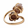 Be Beautiful Amethyst pink double ring 117