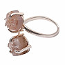 Be Beautiful Amethyst pink double ring 119