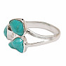 Turquoise blue ring silver Ag 925 LOT12
