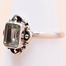 Amethyst green - prasiolite ring silver Ag 925 MIX122