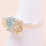 Citrine raw ring silver Ag 925 12271