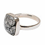 Pinolite silver ring Ag 925 R124