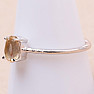 Citrine cut ring silver Ag 925 KO127