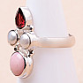 Pink opal ring silver Ag 925 12809