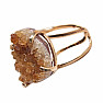 Be Beautiful Citrine Druze Ring 13
