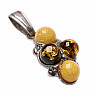 Amber pendant silver Ag 925 no. 13