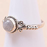 Moonstone rainbow ring silver Ag 925 MIX133