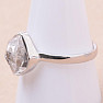 Herkimer diamond ring silver Ag 925 KO136