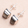Labradorite rainbow earrings stones silver Ag 925 E1376