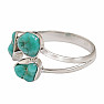 Turquoise blue ring silver Ag 925 LOT14