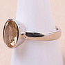 Citrine cut ring silver Ag 925 KO142