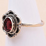 Garnet cut ring silver Ag 925 MIX143