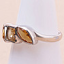 Citrine cut ring silver Ag 925 KO143