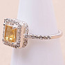 Citrine cut ring silver Ag 925 KO144
