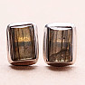 Labradorite rainbow earrings stones silver Ag 925 E1440