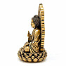 Buddha on a lotus flower Abhaya mudra statuette 27 cm