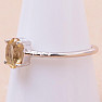 Citrine cut ring silver Ag 925 KO149