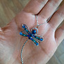 Dragonfly designer necklace made of surgical steel