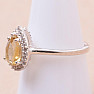 Citrine cut ring silver Ag 925 KO150