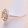 Citrine cut ring silver Ag 925 KO151