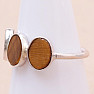 Tiger eye ring silver Ag 925 KO156