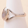 Moonstone rainbow ring silver Ag 925 R1564