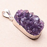 Amethyst druse pendant silver Ag 925 B1577