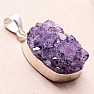 Amethyst druse pendant silver Ag 925 B1582