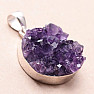Amethyst druse pendant silver Ag 925 B1586