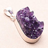 Amethyst druse pendant silver Ag 925 B1589