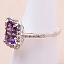 Amethyst cut ring silver Ag 925 KO161