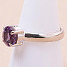 Amethyst cut ring silver Ag 925 KO162