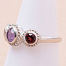 Amethyst cut ring silver Ag 925 KO166