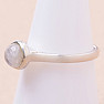 Moonstone rainbow ring silver Ag 925 KO173