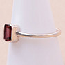 Garnet cut ring silver Ag 925 KO187