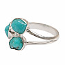 Turquoise blue ring silver Ag 925 LOT19